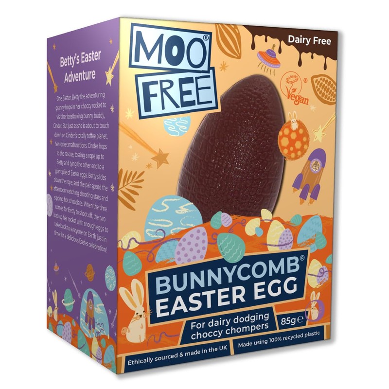 Moo Free Honeycomb Easter Egg - Dairy Free & Vegan
