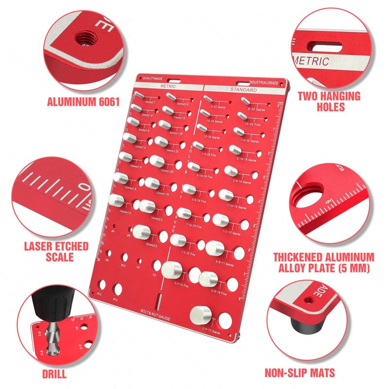 42 Thread Checker - Nut and Bolt Thread Checker Standard