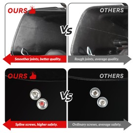 XMT-MOTO Hard Saddlebags Saddle bags W/Lid Latch Key for Harley Davidson 1994-2013 Touring models road glide, road king, ultra, street glide, electra glide and 1984-2017 Softail models,Matte Black