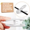 EOGRFW Pack of 50 Hanger Clips, Strong Finger Clips, Finger