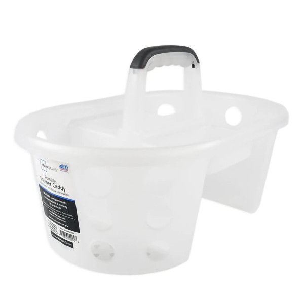 Unbranded Mainstays Portable Shower Caddy Frosty Plastic