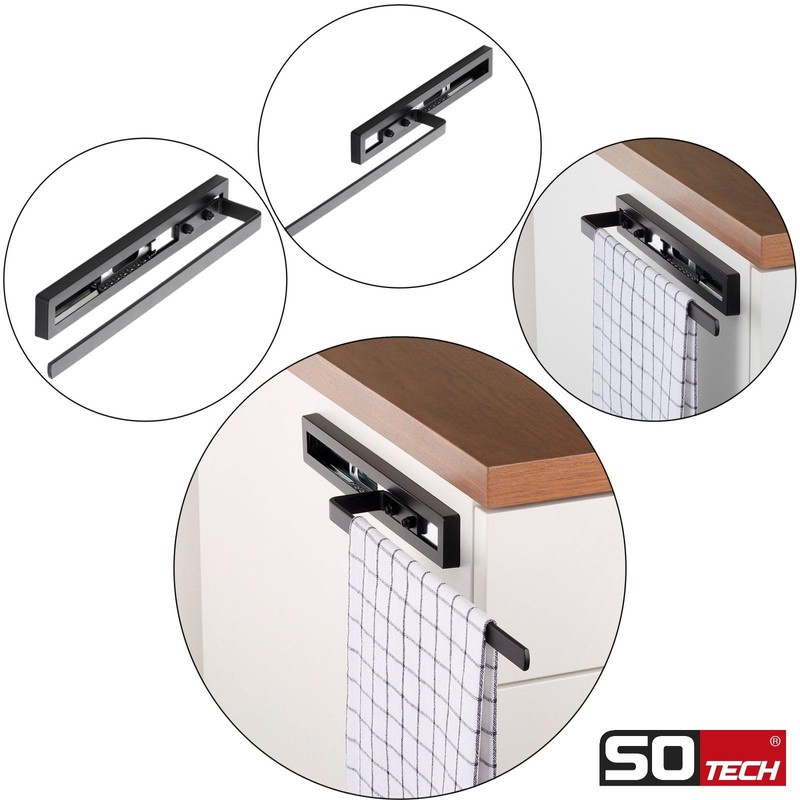 SOTECH Style Towel Rail with Single Arm 325 mm Pull-Out
