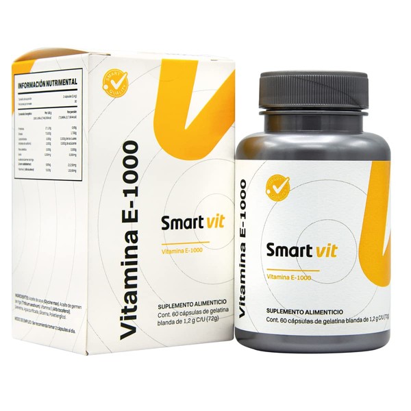 SMART VIT Vitamina E-1000 60 capsulas Suplemento alimenticio - Producto
