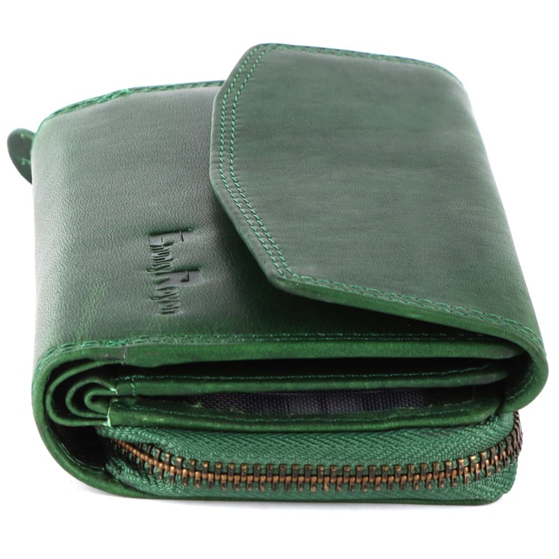 Chunkyrayan P GB-6 Green Madrid Women's Wallet High-Quality Vintage RFID