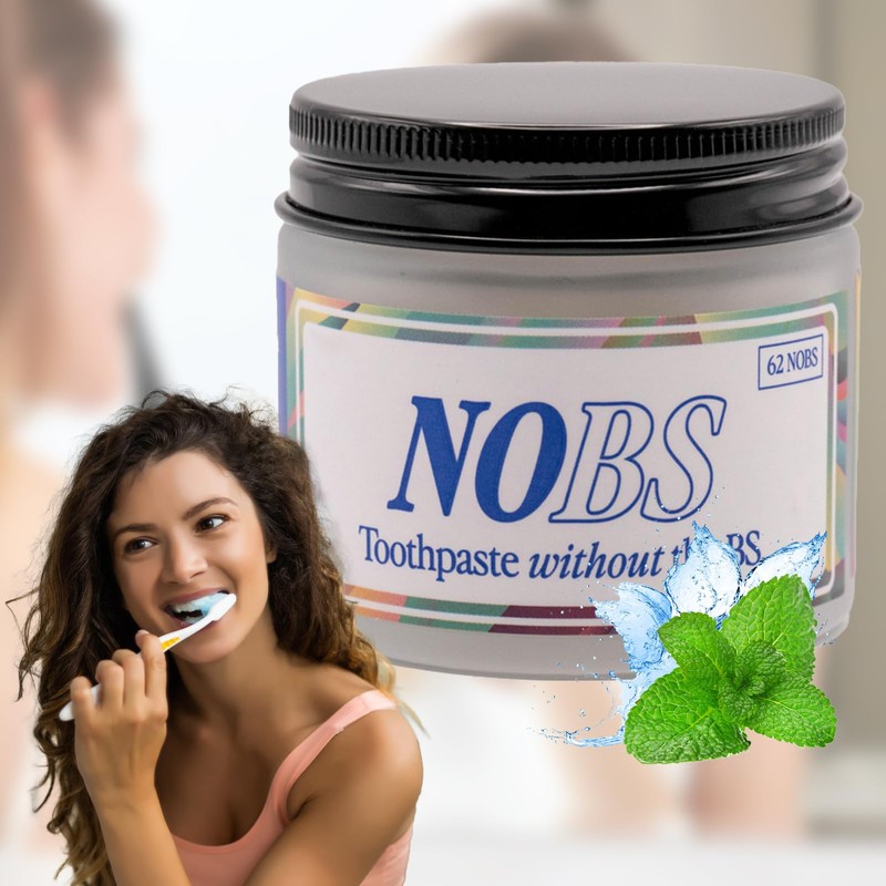 1 Bottle Nobs Toothpaste Tablets - Hydroxyapatite Toothpaste Chewable Natural