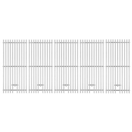 Charbrofire 16517 Grill Grates Replacement Parts for Bull 5 Burner Grill Parts Bull Angus 57568 57569 57568CE 57568AGA 57569CE 65073 Lion Premium 90000 90000 Stainless Steel Cooking Grates 5 Pieces