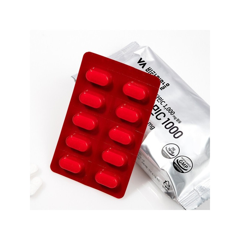 High-potency Mega C Vitamin C 1000mg Large Capacity 4 Boxes