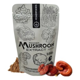Hongo Adaptógeno Extracto Puro  Pure Adaptogenic Mushroom Extract Powder, 100g                                                                        