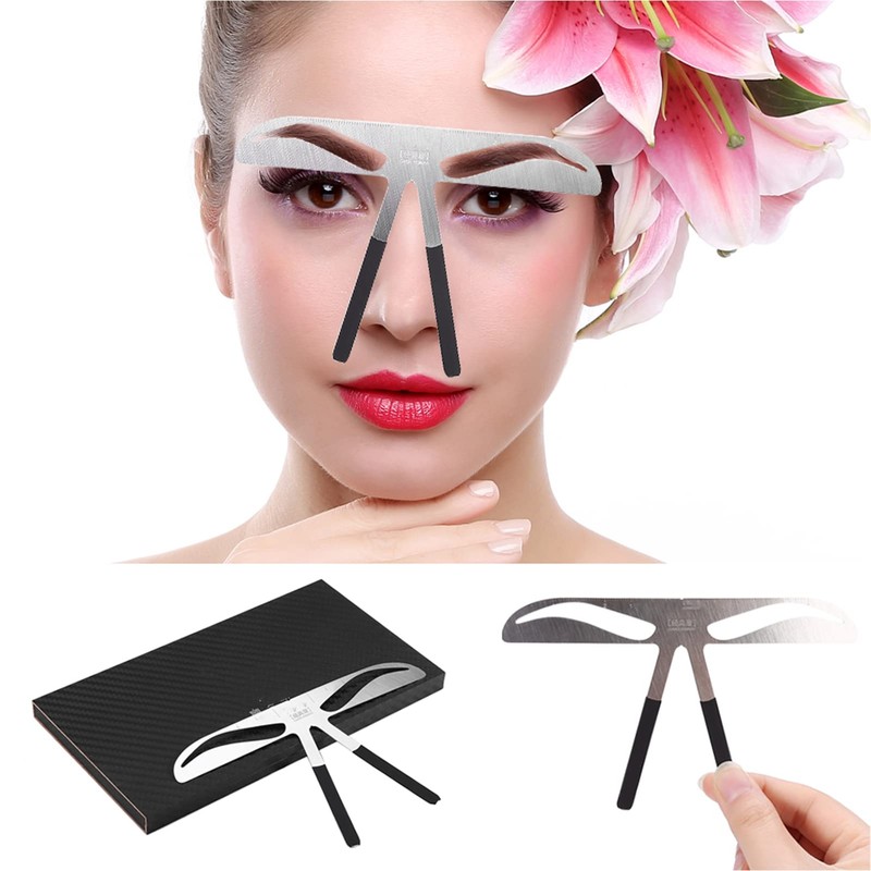 1 Piece Eyebrow Ruler, Professional Eyebrow Measure Balance Extension Ruler,