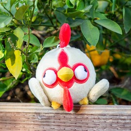 Slime Rancher. Hen Hen Chicken Protruding Eyes Stuffed Animal Plush Toy 4.5"