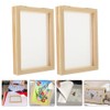 Tofficu 2PCS Wooden Paper Making Frame Kit, DIY Mold and