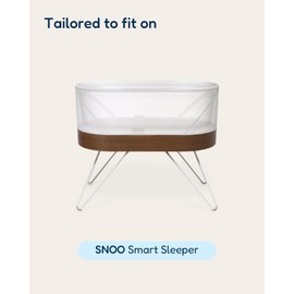 Bassinet Fitted Sheets Compatible with SNOO Happiest Baby Oval Bassinet - Buttery Soft, Silky Comfort, Premium Stretchy Jersey Knit Sheets, 2 Pack