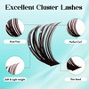GEMERRY Brown Lash Extension Kit 30D/40D/60D/80D/100D/200D D Curl Lash Clusters