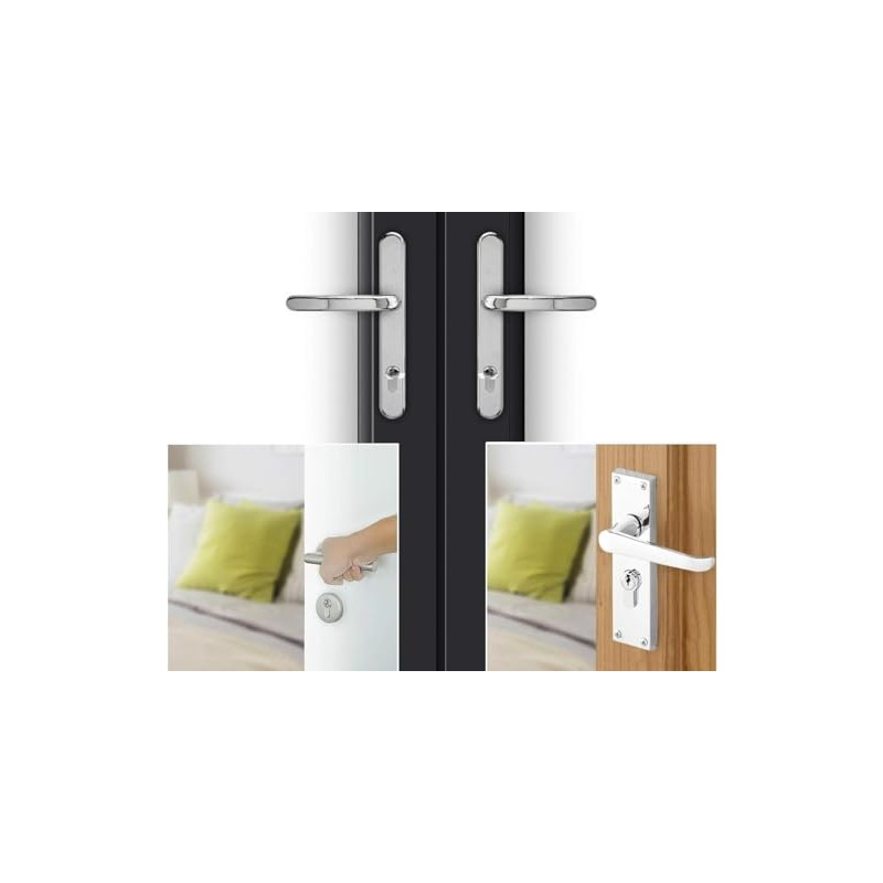 Chrome 30/30 Euro Cylinder Lock (90mm), Euro Door Barrel Lock