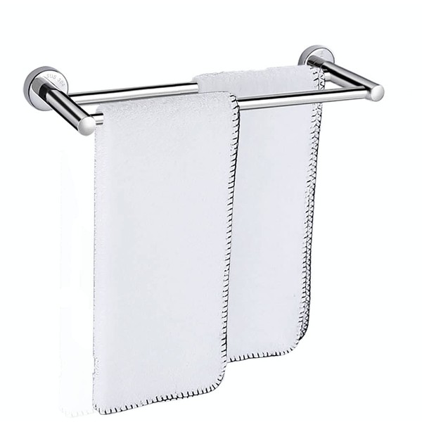 Kuivoo Towel Rail Bar,304 Stainless Steel Double Towel Holder,40cm/16Inches Wall
