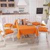 PETTI Artigiani Italiani - Tablecloth, Kitchen Tablecloth, Cotton, Plain, Orange,