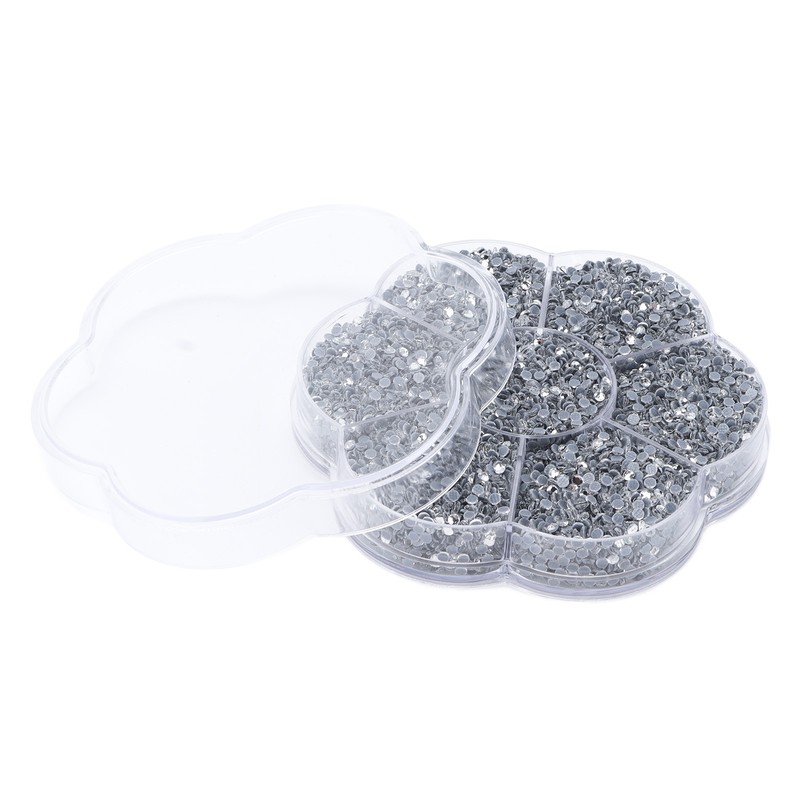 14400Pcs Flat Back Rhinestones Dazzling Colorful DIY Sturdy Iridescent Rhinestones