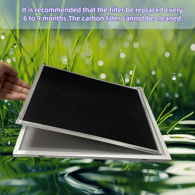 WZKO WB02X10707 S99010308 Charcoal Replacement Filter 10.8 X 13.3 X