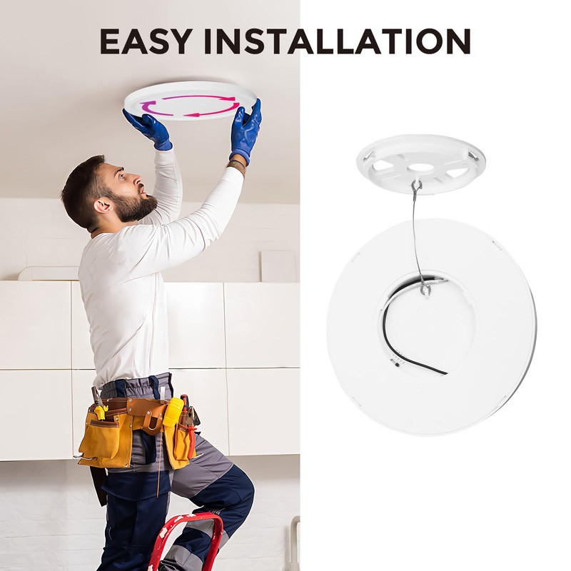 EOSMILE 1Pack 15.8 Inch LED Flush Mount Ceiling Light, 35W,