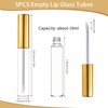 CAIYA 5PCS Empty Lip Gloss Tubes, 10ml Empty Lip Glaze