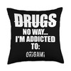 Origami Funny Throw Pillow