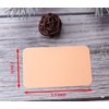 Sowaka 100 Pcs Mini Cards Blank Colorful Round Corner Cardboard