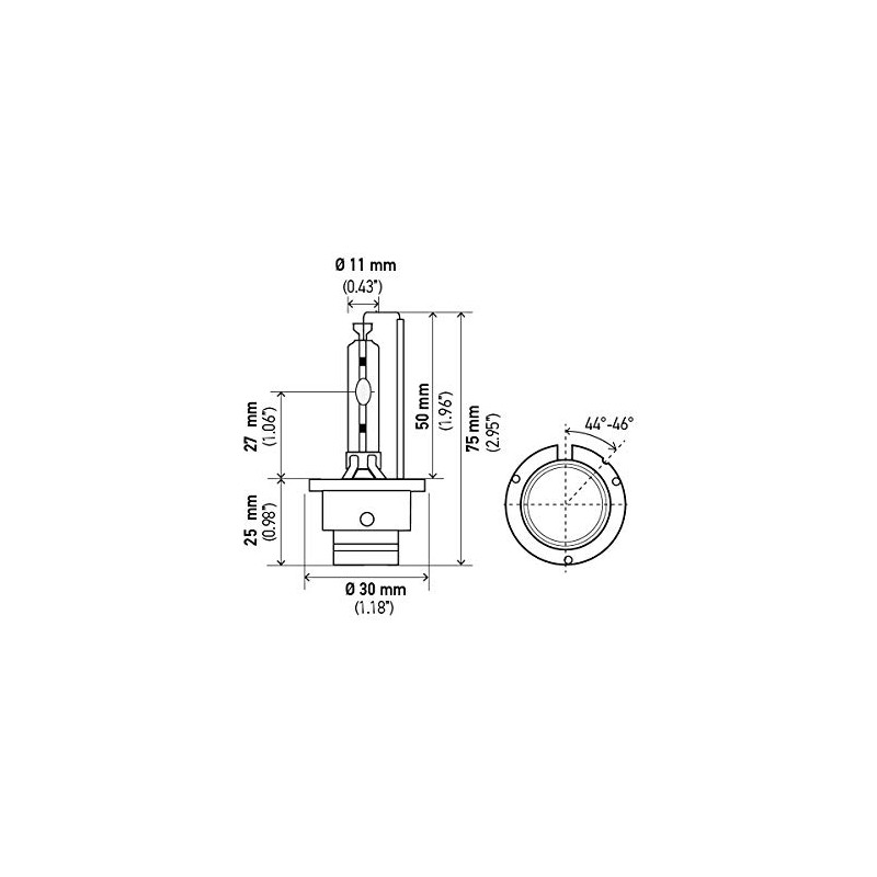 Hella - Focos halógenos, Caja individual, 5000K - 35W