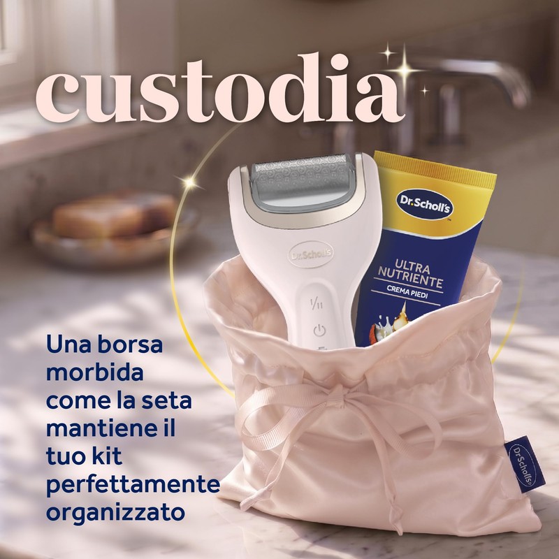 Dr. Scholl's Pedi Perfect Luxe - Kit Pedicure Elettrico Ricaricabile,