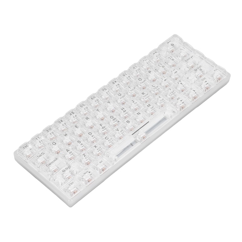 Mechanical Keyboard Bluetooth 2.4G Wireless Wired Hot Swappable White Switch