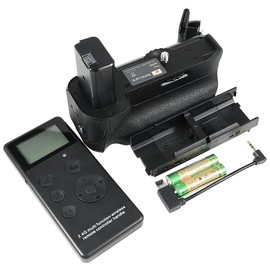 DSTE Pro Remote Control Multi-Function VG-6500 Vertical Battery Grip Compatible with Sony A6500 Digital Camera, Working with NP-FW50 (Battery not Included)