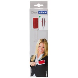 Wenko 4823150100 Junior Textile Brush, 6 x 21.5 cm, White Red