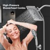 ELLO&ALLO Rain Shower Head with Handheld Spray, Rainfall Shower Head