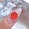 Tobuk handmade nail tip tomato turtle nail - long ballerina