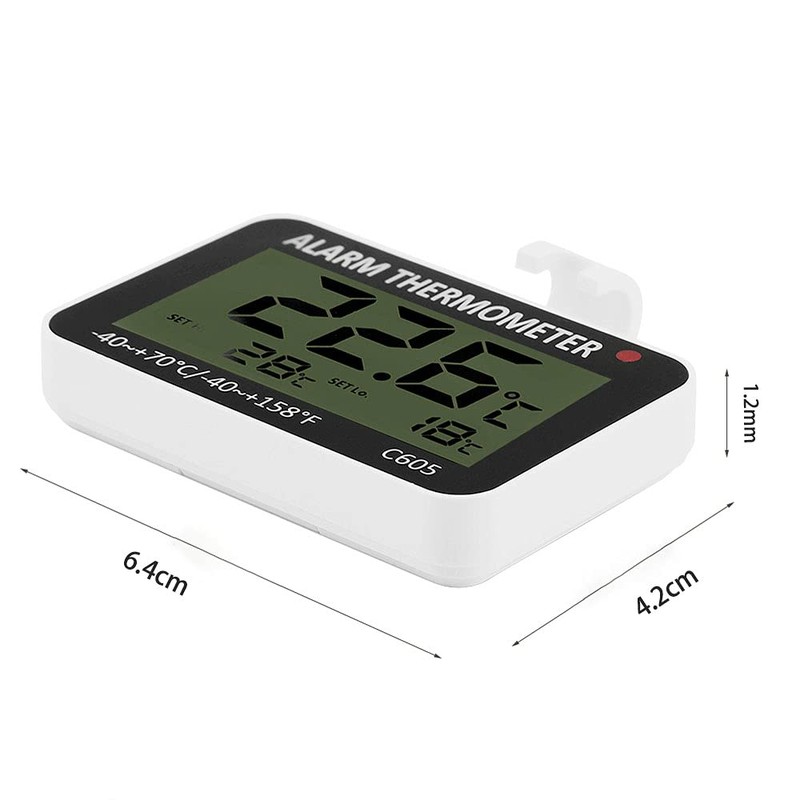 1 Pcs Mini Digital Refrigerator Thermometer LCD Display Freezer Thermometer,