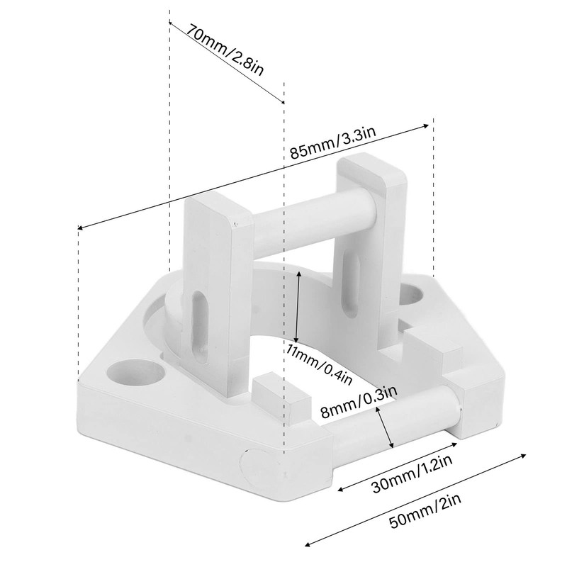 RV Awning Base Bottom Foot Solid Aluminum for Sunchaser II,