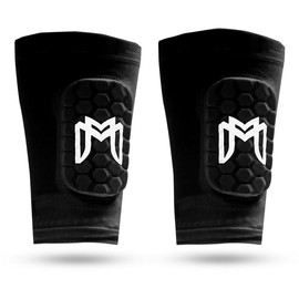 MediCaptain Mini Shin Pad Sleeves - Mini Shin Guards Soccer – Built in Shin Pads for Men, Women, Teens – Perfect for High Level Players - Lightweight:_Black_Maxi (5.5 x 2.8 in)