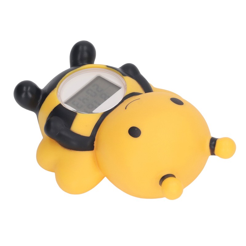 Baby Bath Thermometer Bee Shaped Alarm Function Infant Bath Safety