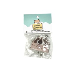 Honey Hamstore Raccoon Badge Reel Raccoon Close Up Face Meme Joke Funny Acrylic Epoxy Finish Belt Clip Nurses Doctors Medical Professional Teacher Student Employee ID Card Accessory for Men and Women