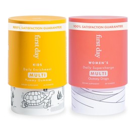 FIRST DAY FIRST DAY Kids Multivitamin + Womens Multivitamin Bundle