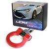 iJDMTOY Sports Red Track Racing Style Tow Hook Ring Compatible