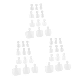 FOMIYES 3 Sets 600pcs Nail Design Set 12 Styles Toenail Manicure Tool Fake Toe Patch Nail Patch Stickers Fashion Accessory