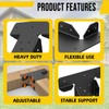 4pcs Heavy-Duty Post Brackets Kit - 4x4 Wood Deck Mounting,（Inner