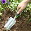 Gardening Shovel Yellow Digging Trowel for Lawn Planting Alloy Spade