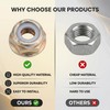 M10 x 1.25 nut, universal M10 x 1.25 leaf nut