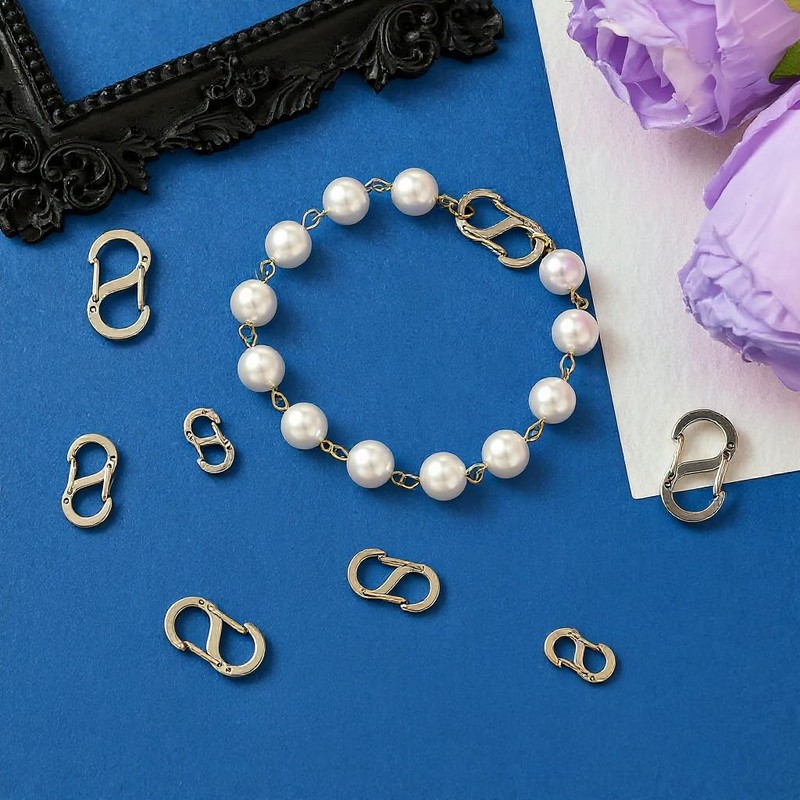5Pcs Silver Lobster Clasp, Stainless Steel Double Opening Lobster Clasps,