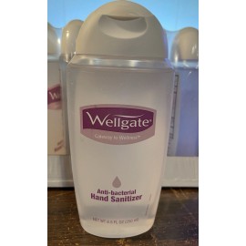 Wellgate Anti-Bacterial Hand Sanitizer 8.5 Oz (6 Pack) in package Lot