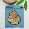 Printtoo Israel Monument Engraved Wooden Fridge Magnet Souvenir Gift