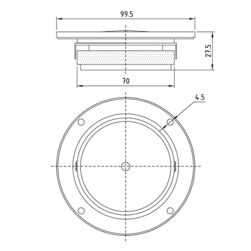 Dayton 1" Titanium Dome Tweeter Home Audio Speaker Replacement 8ohm