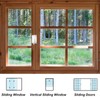 Qunclay 8 Pack Cam Action Window Sash Locks and Keeper,