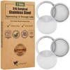 Mason Jar Sprouting Lids - 316 Surgical Stainless Steel Sprouting